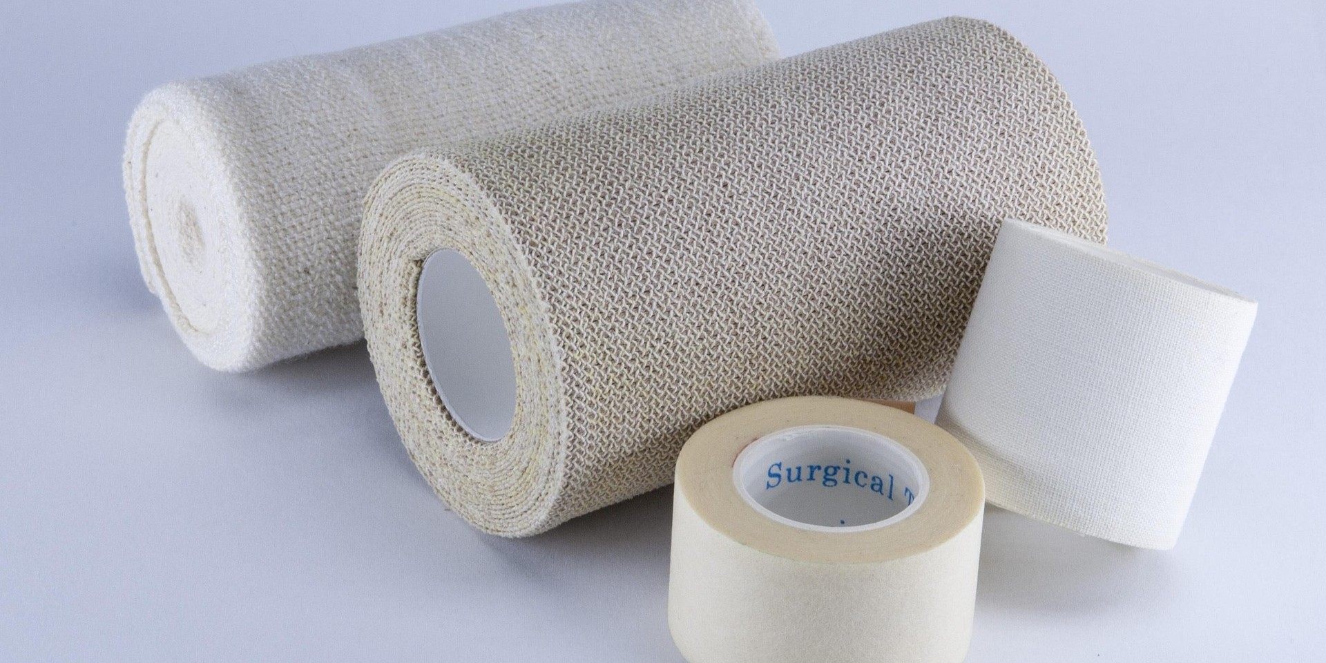 bandages and surgical tape